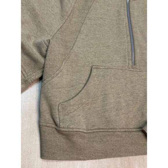 Lululemon Scuba Oversized Half-Zip Hoodie HEATHERED ALLSPICE XS/S - Picture 3 of 5